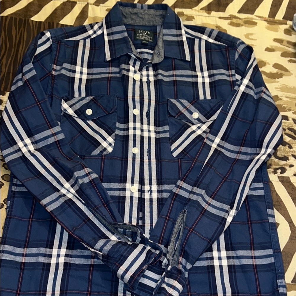 Excellent condition! 💙 Men’s J. Crew Heavyweight Flannel | Size Small
